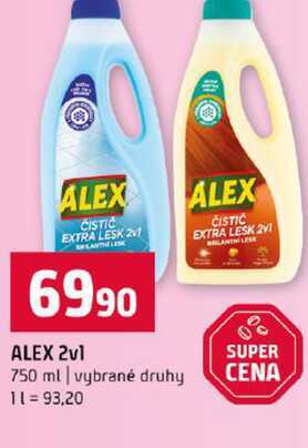 ALEX 2v1 750 ml vybrané druhy