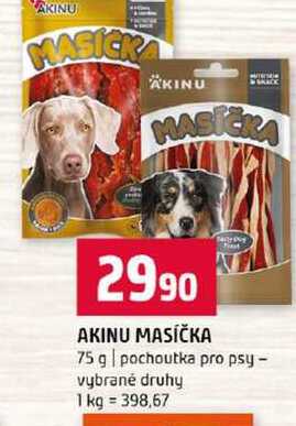AKINU MASIČKA 75 g pochoutka pro psy vybrané druhy