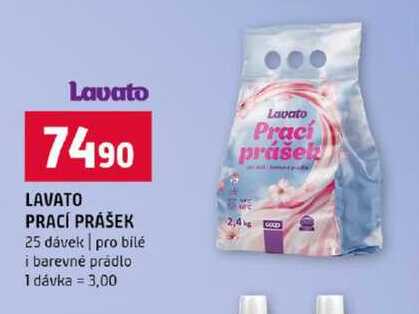 LAVATO PRACÍ PRÁŠEK 25 dávek pro bilé i barevné prádlo
