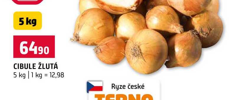 CIBULE ŽLUTÁ 5 kg 