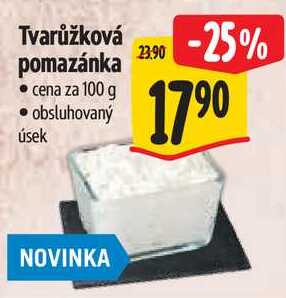 Tvarůžková pomazánka, cena za 100 g