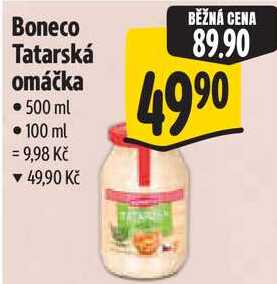Boneco Tatarská omáčka, 500 ml