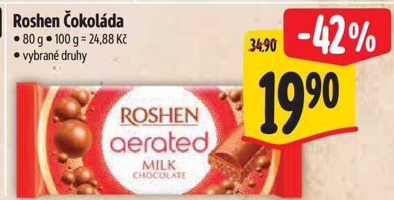 Roshen Čokoláda, 80 g