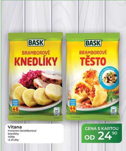 Vitana Instantní bramborové knedlíky 400g