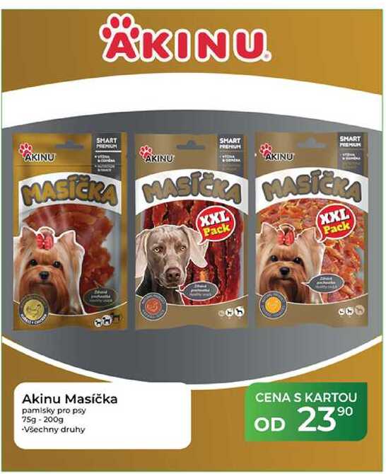 Akinu Masíčka pamlsky pro psy 75g - 200g