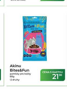 Akinu Bites&Fun pamlsky pro kočky 60g