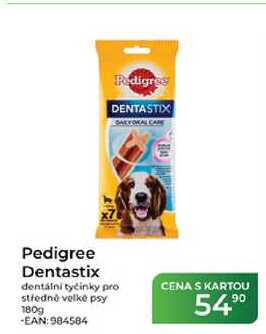 Pedigree Dentastix dentální tyčinky pro středně velké psy 180g