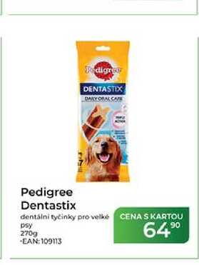 Pedigree Dentastix dentální tyčinky pro velké psy 270g