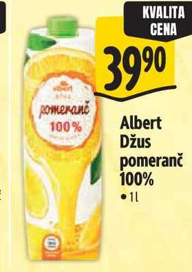 Albert Džus pomeranč 100%, 1 l