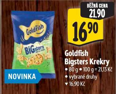 Goldfish Bigsters Krekry, 80 g