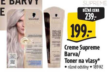 Creme Supreme Barva/Toner na vlasy