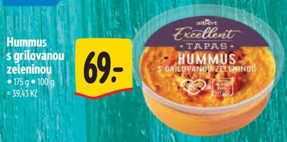 Hummus s grilovanou zeleninou, 175 g