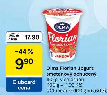 Olma Florian Jogurt smetanový ochucený, 150 g