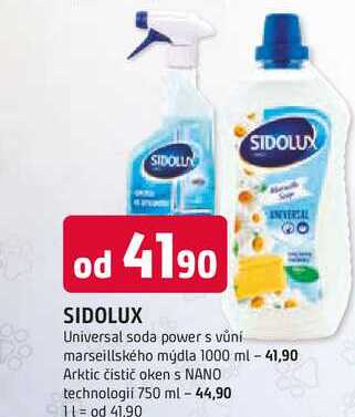 SIDOLUX Universal soda power s vůní marseillského mýdla 1000 ml