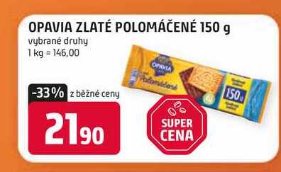 OPAVIA ZLATÉ POLOMÁČENÉ 150 g