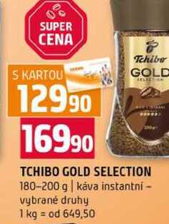 TCHIBO GOLD SELECTION 180-200 g káva instantní vybrané druhy