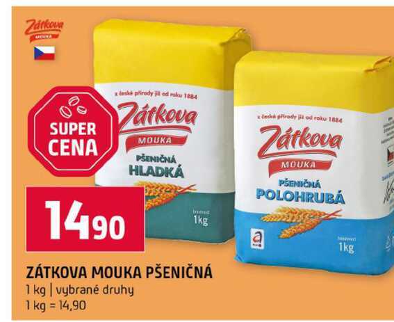 ZÁTKOVA MOUKA PŠENIČNÁ 1 kg vybrané druhy 
