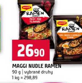 MAGGI NUDLE RAMEN 90 g vybrané druhy