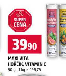 MAXI VITA HOŘČÍK, VITAMIN C 80 g