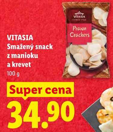 VITASIA Smažený snack z manioku a krevet, 100 g