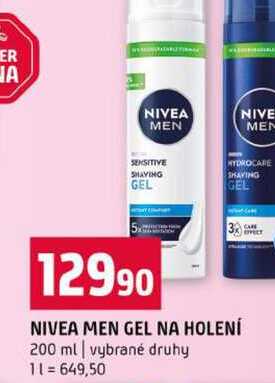 NIVEA MEN GEL NA HOLENÍ 200 ml vybrané druhy