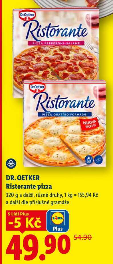 DR. OETKER Ristorante pizza, 320 g 