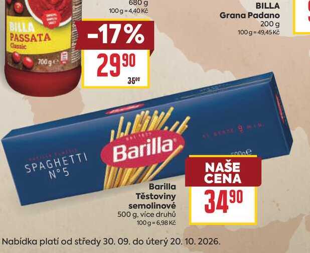 Barilla Těstoviny semolinové 500 g