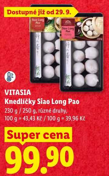 VITASIA Knedlíčky Siao Long Pao, 230 g / 250 g