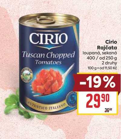 Cirio Rajčata loupaná, sekaná 400/ od 250 g