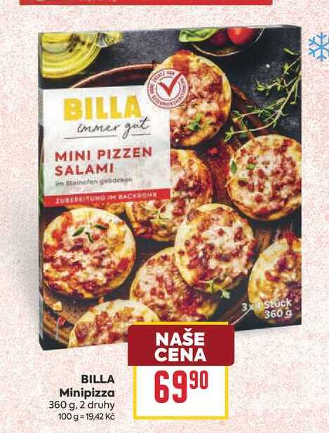 BILLA Minipizza 360 g