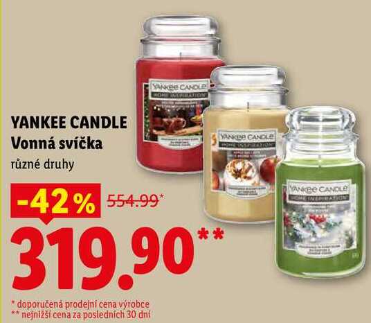 YANKEE CANDLE Vonná svíčka