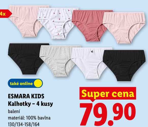 ESMARA KIDS Kalhotky - 4 kusy