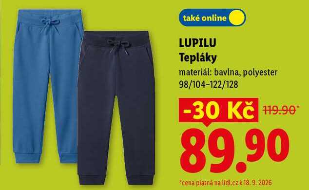 LUPILU Tepláky