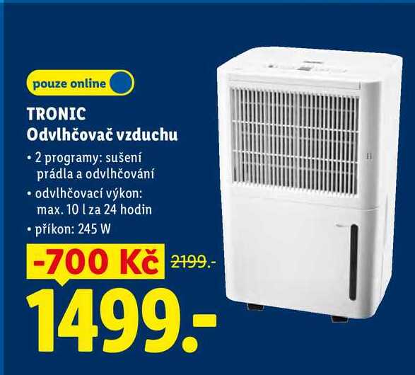 TRONIC Odvlhčovač vzduchu 