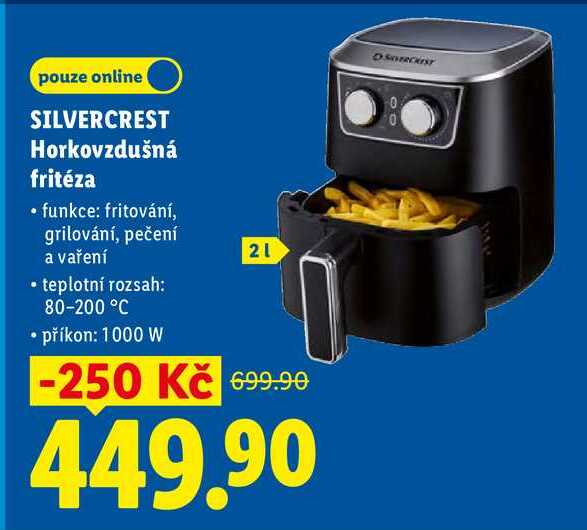 SILVERCREST Horkovzdušná fritéza 