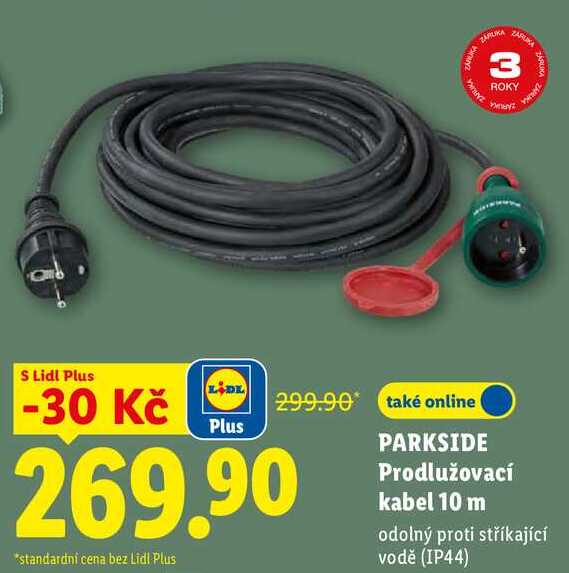 PARKSIDE Prodlužovací kabel 10 m  