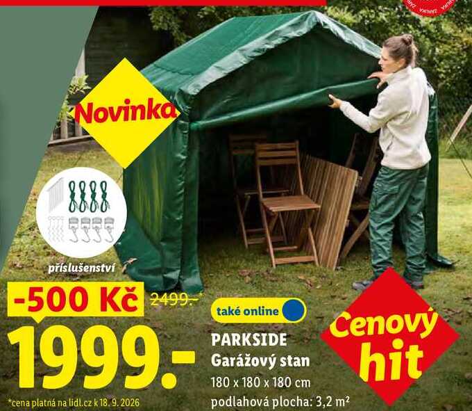 PARKSIDE Garážový stan
