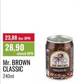 Mr. BROWN CLASSIC, 240ml