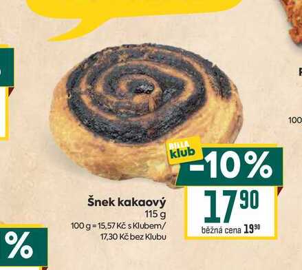 Šnek kakaový 115 g