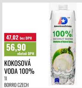KOKOSOVÁ VODA 100%, 1 l
