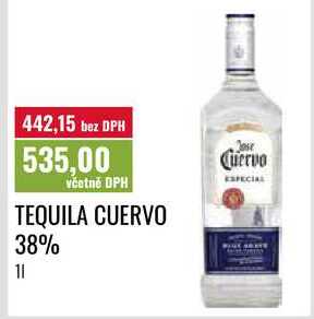 TEQUILA CUERVO 38%, 11 