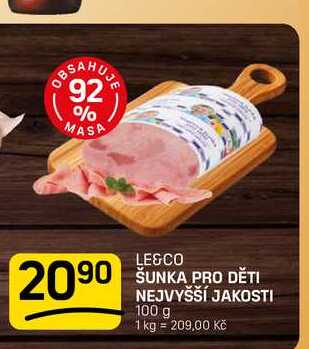 ŠUNKA PRO DĚTI NEJVYŠŠÍ JAKOSTI 100 g