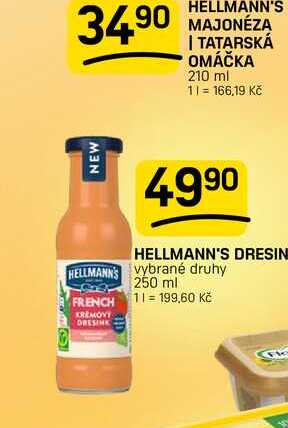 HELLMANN'S DRESINK Vybrané druhy 250 ml
