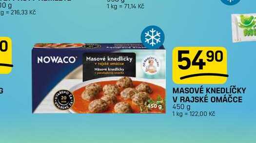 MASOVÉ KNEDLÍČKY V RAJSKÉ OMÁČCE 450 g 
