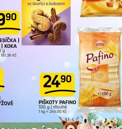 PIŠKOTY PAFINO 100 g | dlouhé
