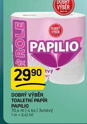DOBRÝ VÝBĚR TOALETNÍ PAPÍR 4ks