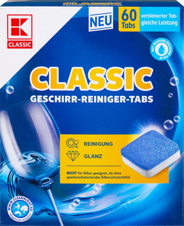 K Classic tablety na mytí nádobí 60ks