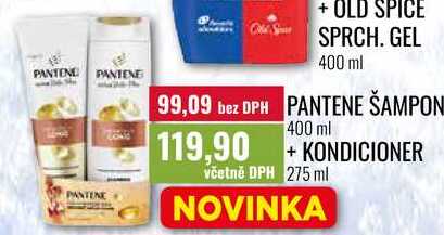 PANTENE ŠAMPON 400 ml + KONDICIONER 275 ml