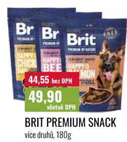 BRIT PREMIUM SNACK, více druhů, 180g