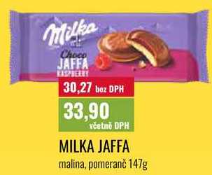 MILKA JAFFA, malina, pomeranč, 147g